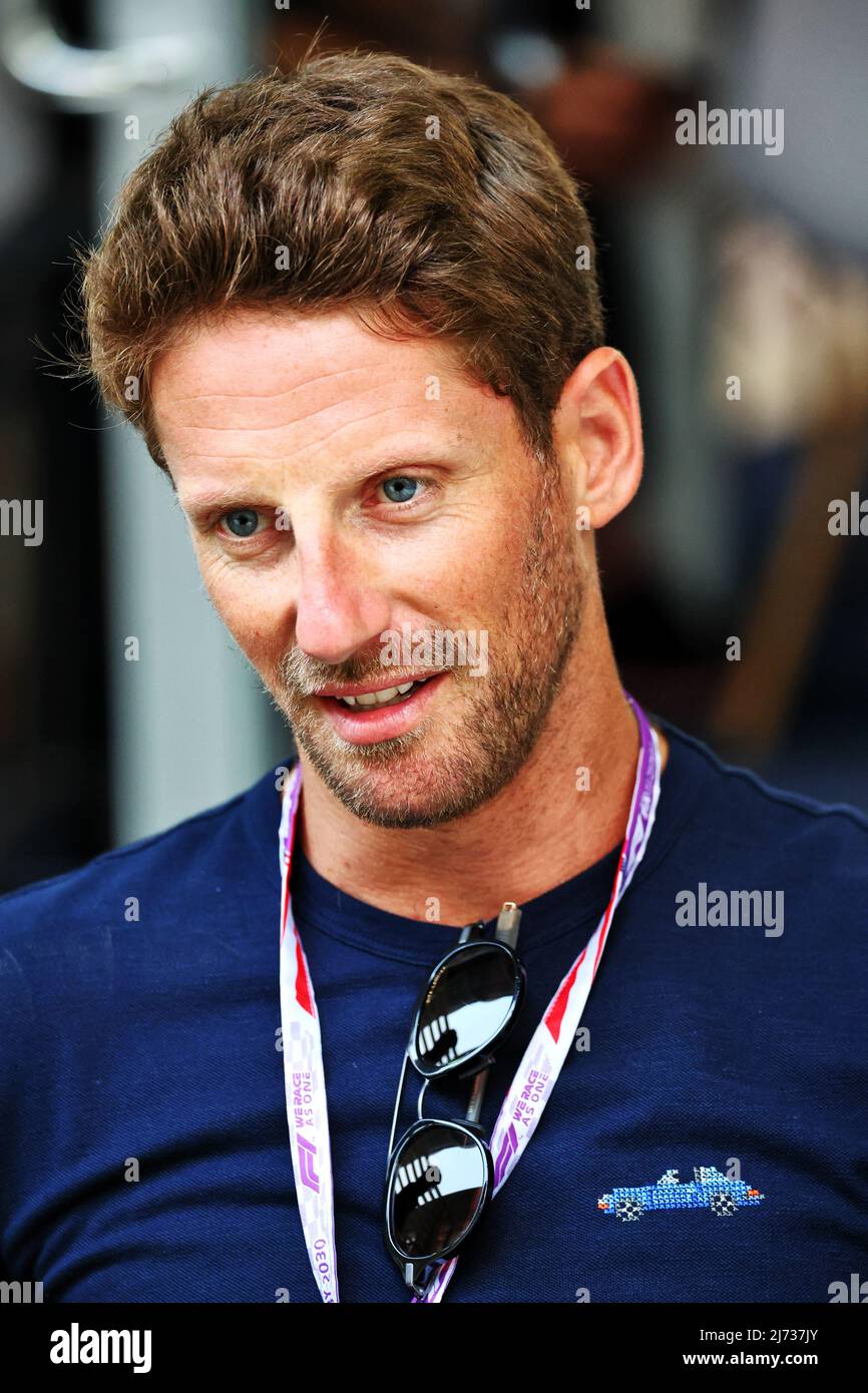 Miami, Florida, USA, 05/05/2022, Romain Grosjean (fra) driver dell'automobile Indy. 05.05.2022. Formula 1 World Championship, Rd 5, Miami Grand Prix, Miami, Florida, USA, giorno di preparazione. Il credito fotografico dovrebbe essere: XPB/Press Association Images. Foto Stock