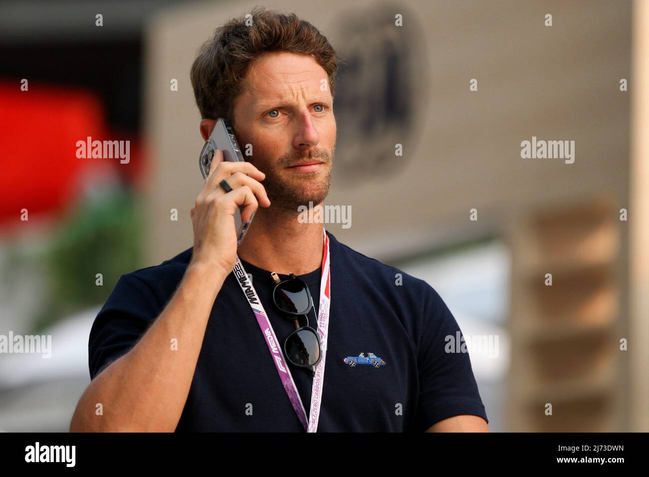 Miami, Florida, USA, 05/05/2022, Romain Grosjean (fra) driver dell'automobile Indy. 05.05.2022. Formula 1 World Championship, Rd 5, Miami Grand Prix, Miami, Florida, USA, giorno di preparazione. Il credito fotografico dovrebbe essere: XPB/Press Association Images. Foto Stock