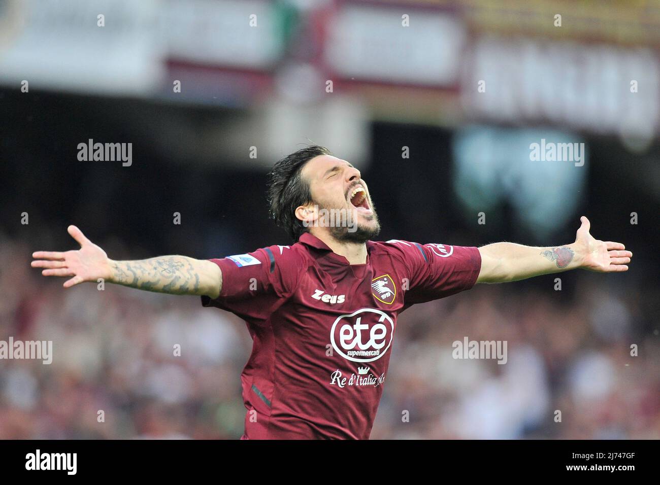 Simone Verdi giocatore di Salernitana, durante la partita della Serie Italiana A campionato tra Salernitana vs Venezia risultato finale, Salernitana 2, Venezia Foto Stock