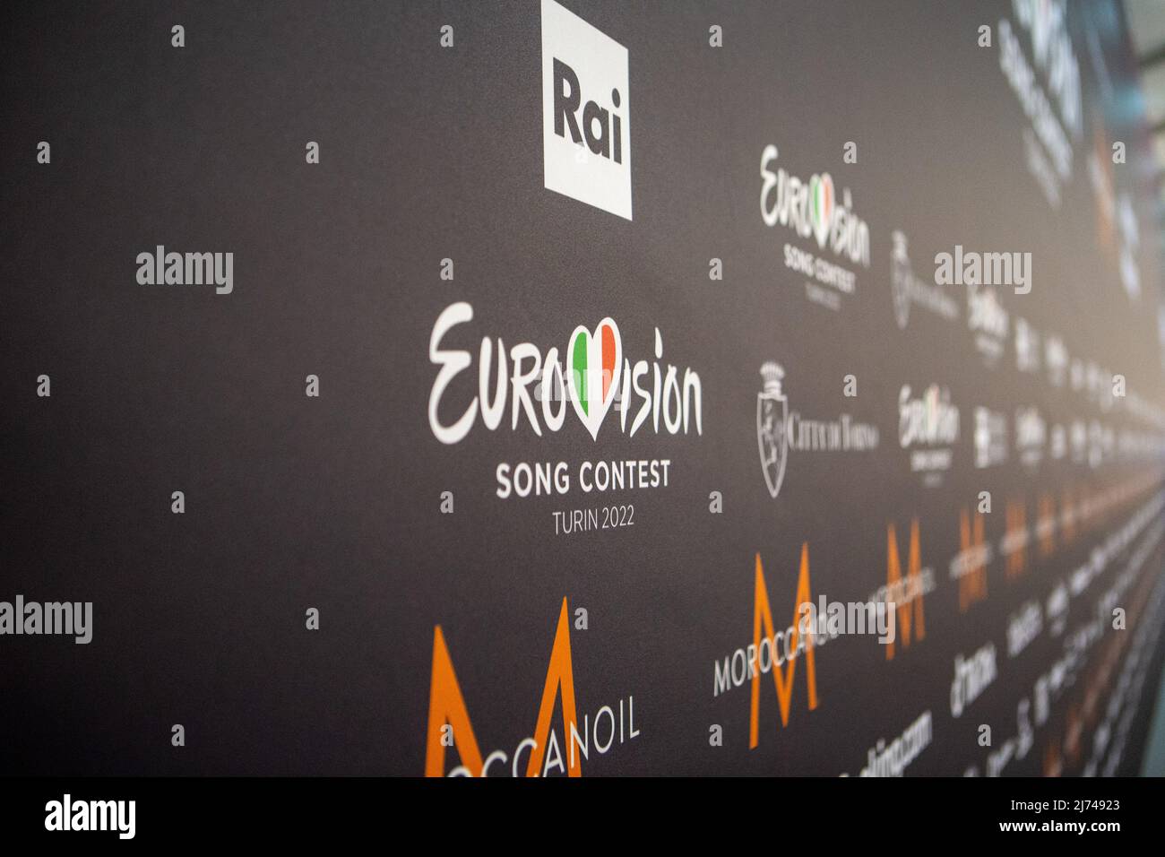 Durante il Concorso Eurovisione Song 2022, la conferenza stampa degli artisti, il 05 maggio 2022, a pala Alpitour a Torino. Foto Nderim KACELI Foto Stock