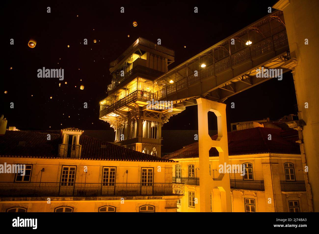 Elevador de Santa Justa Foto Stock