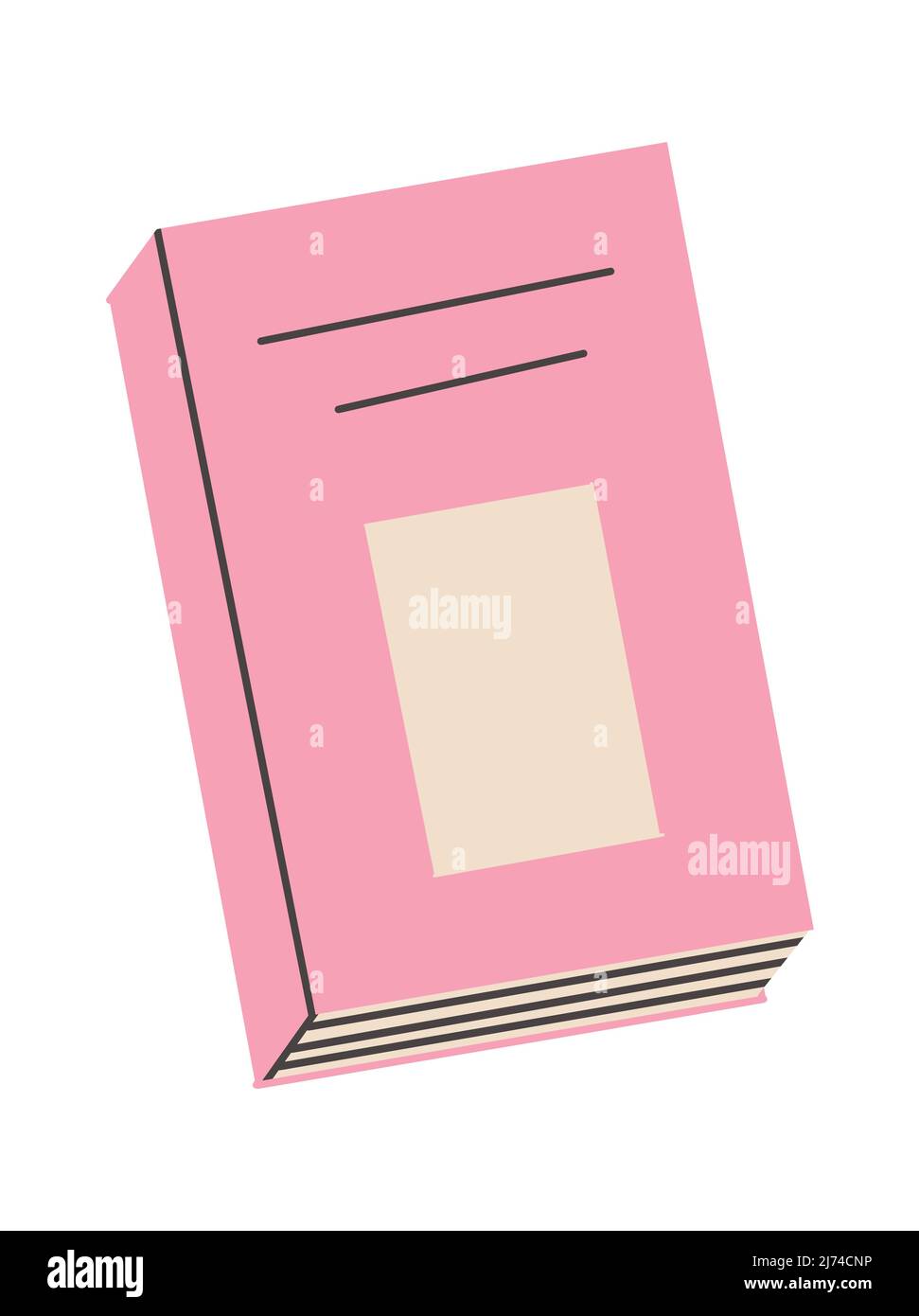 Libro di scuola. Education notebook con disegno a mano aperto o impilato. Enciclopedia vettoriale del diario dei cartoni animati Illustrazione Vettoriale