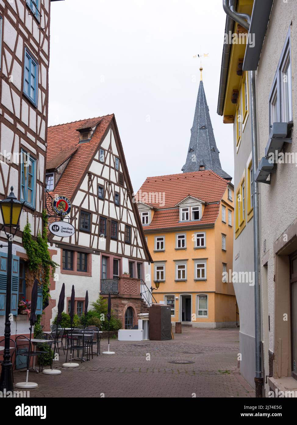 Centro storico di Eberbach Foto Stock