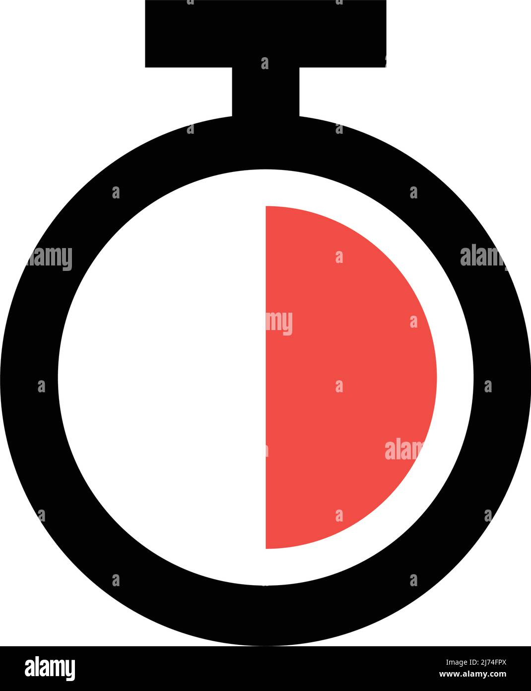 Icona del timer. Icona cronometro. Vettori modificabili. Illustrazione Vettoriale