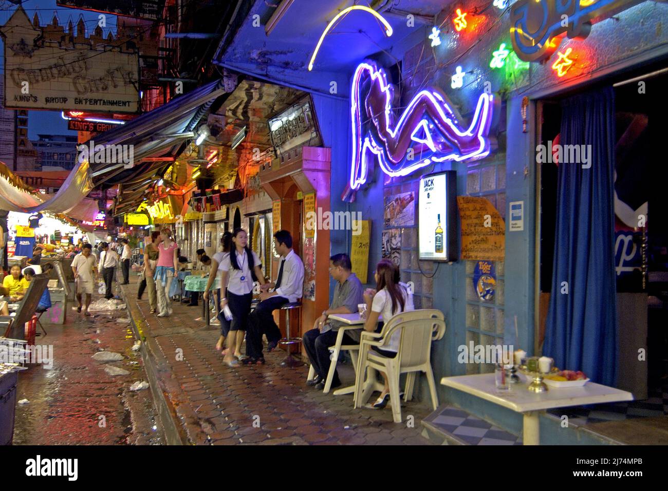 Quartiere a luci rosse Patpong, Thailandia, Bangkok Foto Stock