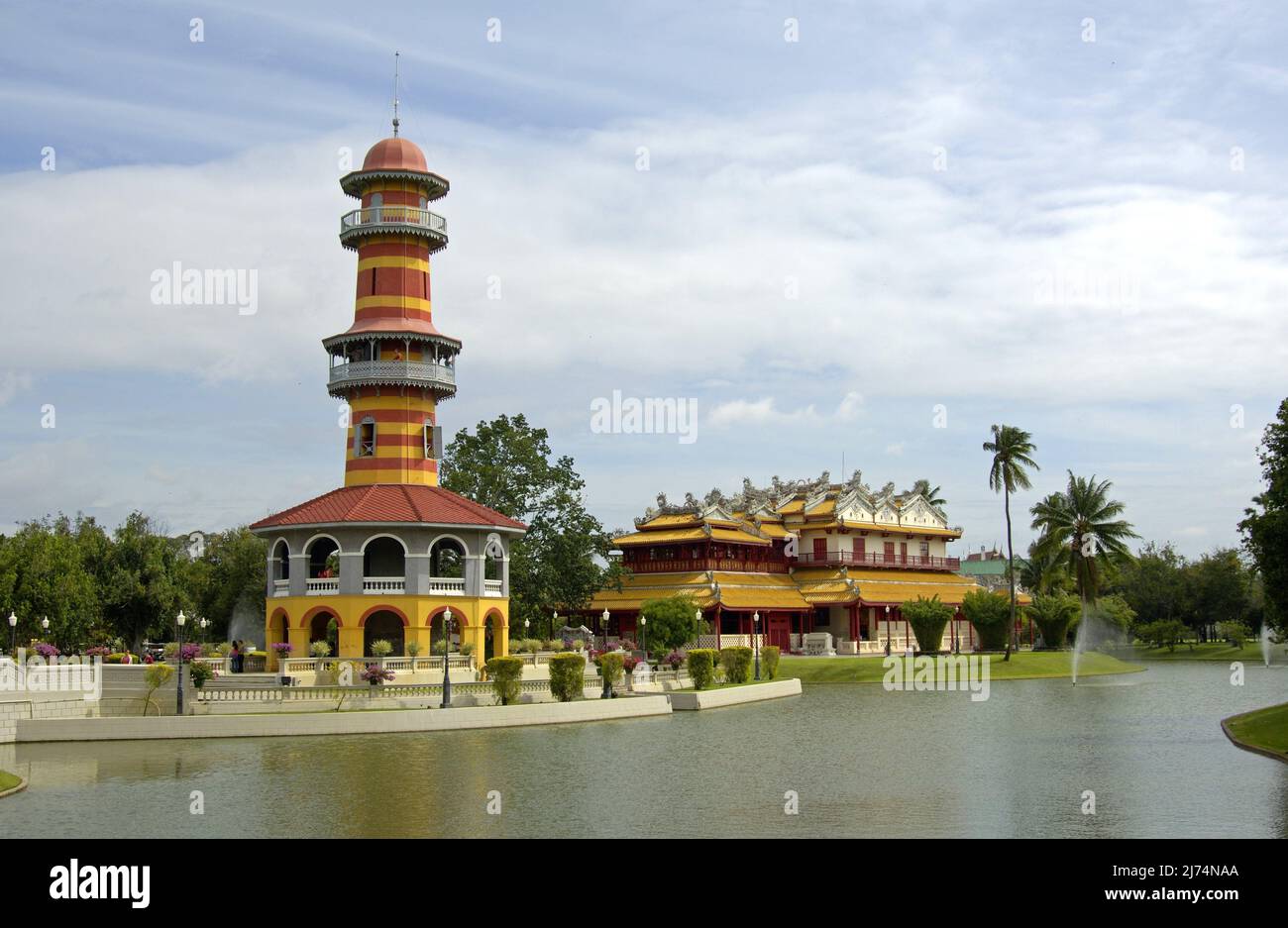 Residenza estiva della famiglia reale, Thailandia, Bang Pa-in Foto Stock