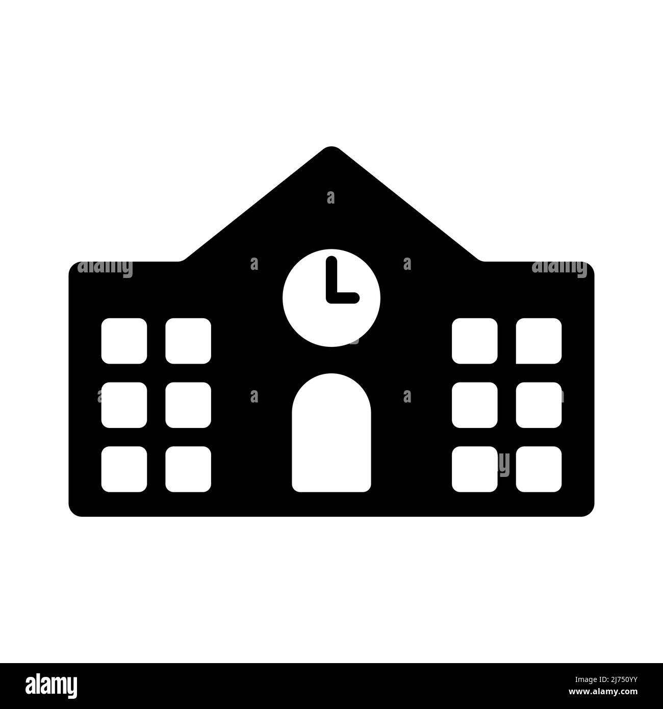 Icona del vettore scolastico isolato su sfondo bianco Illustrazione Vettoriale