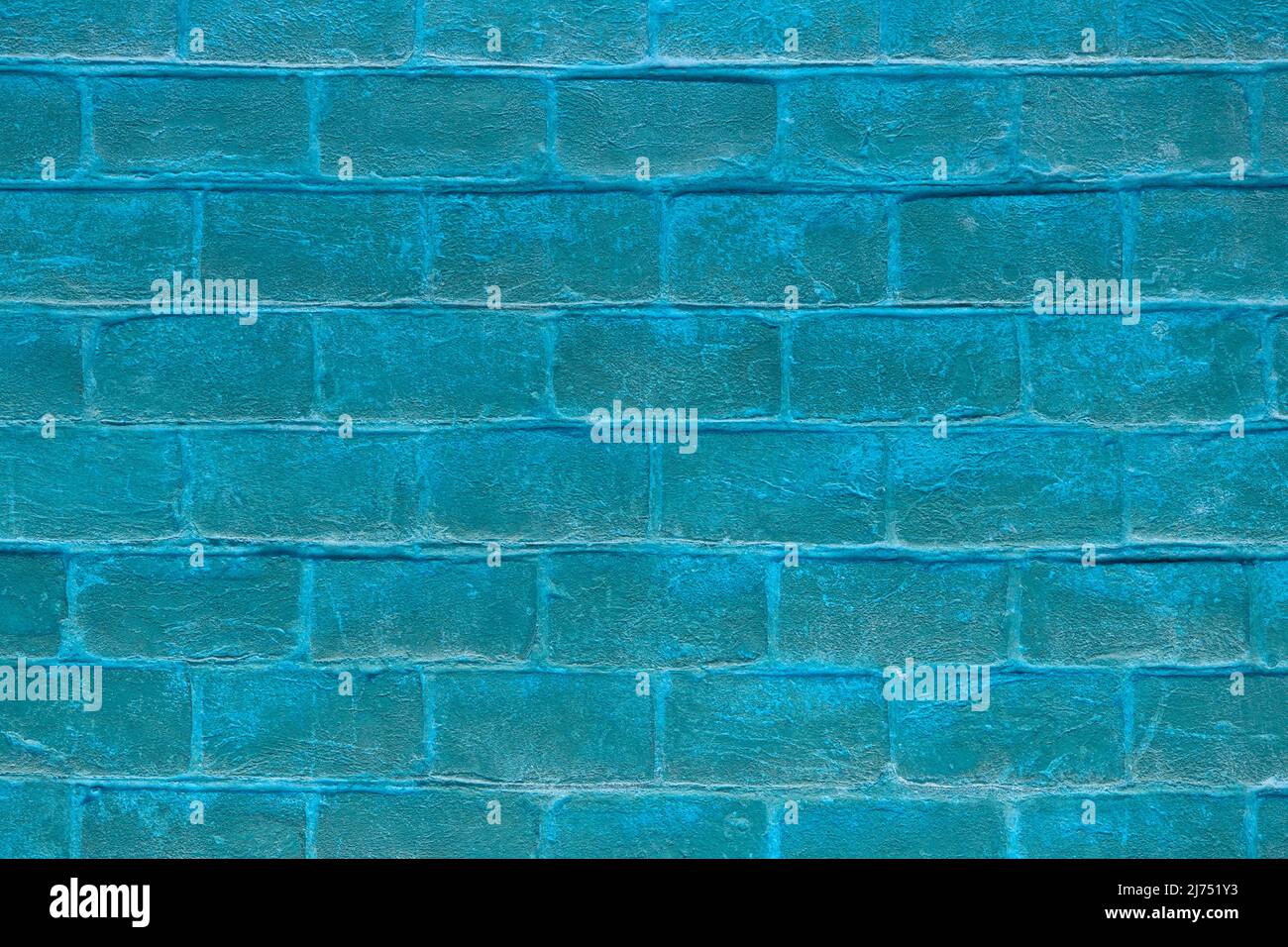 Muro con mattoni blu. Vecchio muro di mattoni sfondo. Grunge mattoni sfondo texture. Blu tonalità Foto Stock