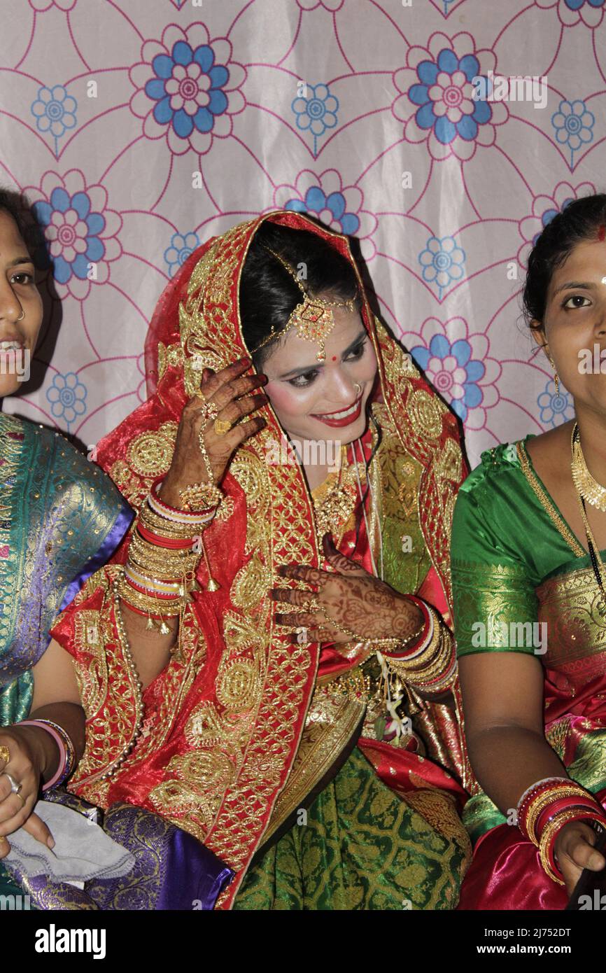 Cerimonia di matrimonio indù tradizionale indiano, Odisha, India Foto Stock