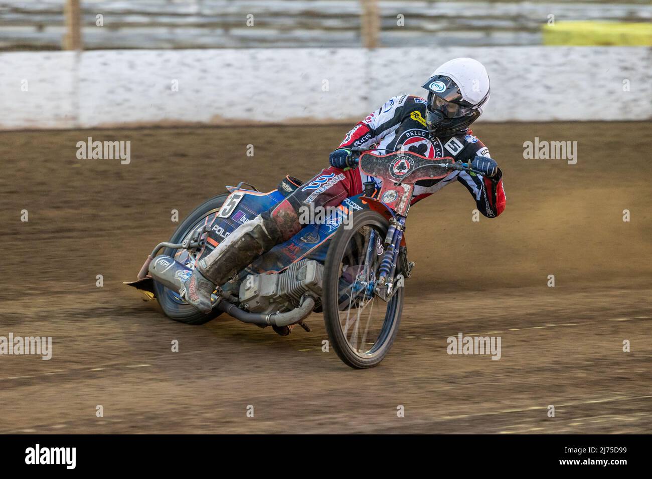 Matej Zagar. Belle Vue Aces. Motociclista sloveno. Ex Gran Premio di autodromo regolare. Foto Stock