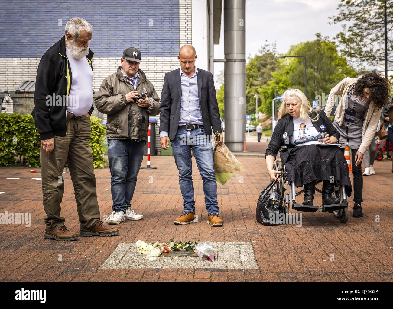 2022-05-06 13:42:43 HILVERSUM - la commemorazione di PIM Fortuyn al Media Park. Il politico controverso è stato assassinato vent'anni fa da Volkert van der G. al Media Park di Hilversum. REMKO DE WAAL Paesi bassi out - belgio out Foto Stock