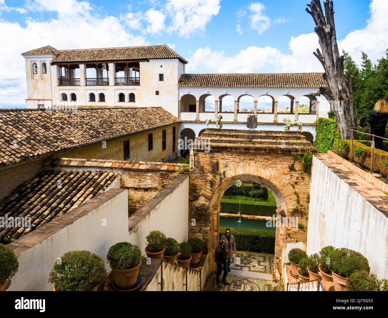 Il complesso Generalife - Alhambra - Granada, Spagna Foto Stock
