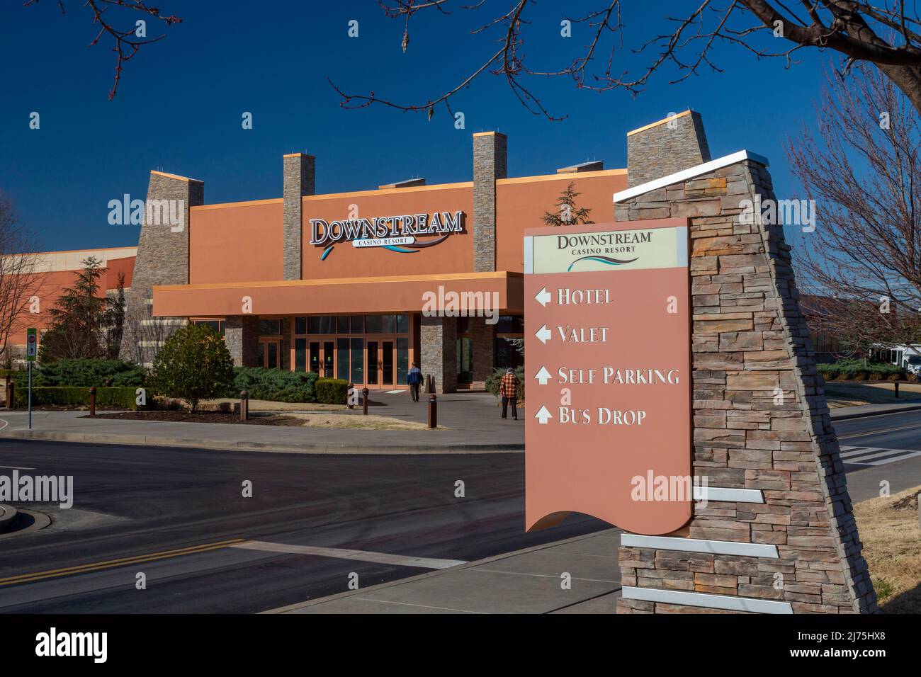 Quapaw, Oklahoma - The downstream Casino Resort, di proprietà della Quapaw Nation of Native Americans. Foto Stock
