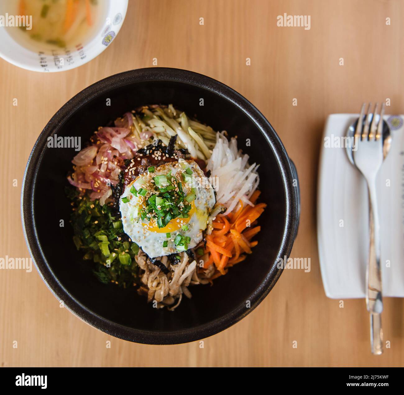 Bibimbap (piatto tradizionale coreano) Foto Stock