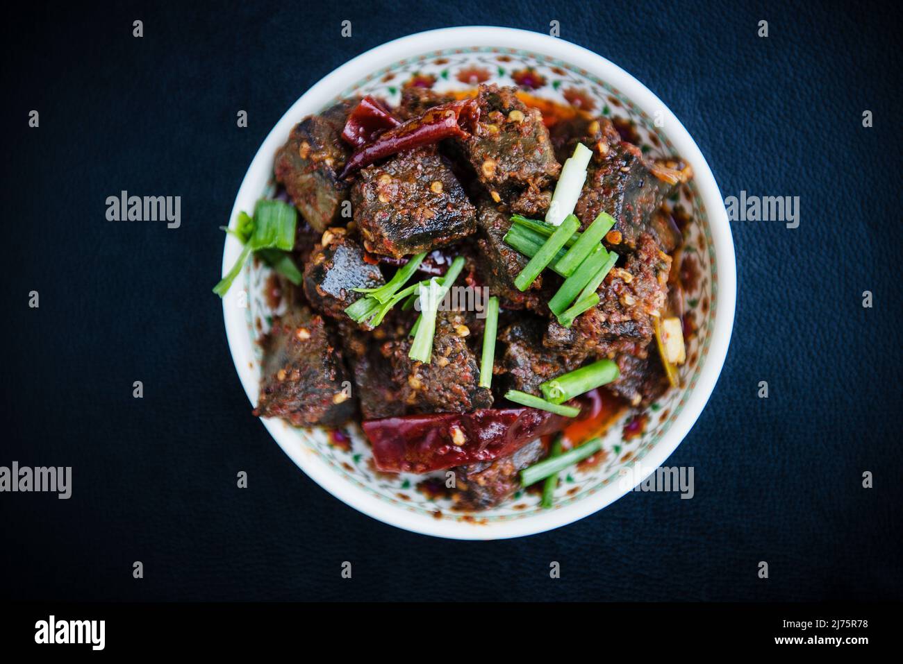 Yaksha Shakam bhutanese, buoi secchi con peperoncino piccante Foto Stock