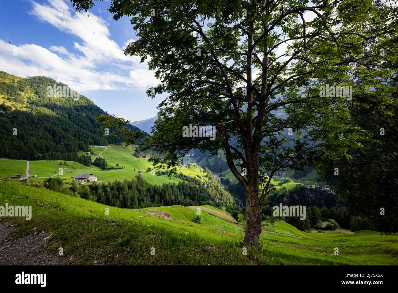Paesaggio romantico nelle Alpi austriache, Foto Stock Paesaggio romantico nelle Alpi austriache, Foto Stock