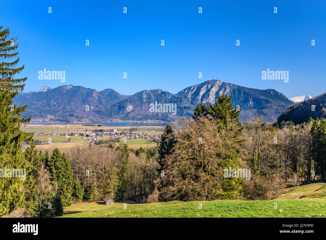 Germania, Baviera, alta Baviera, regione di Kochelsee, Großweil, Museo all'aperto di Glentleiten, Schlehdorf, Kochelsee e Voralpen Foto Stock