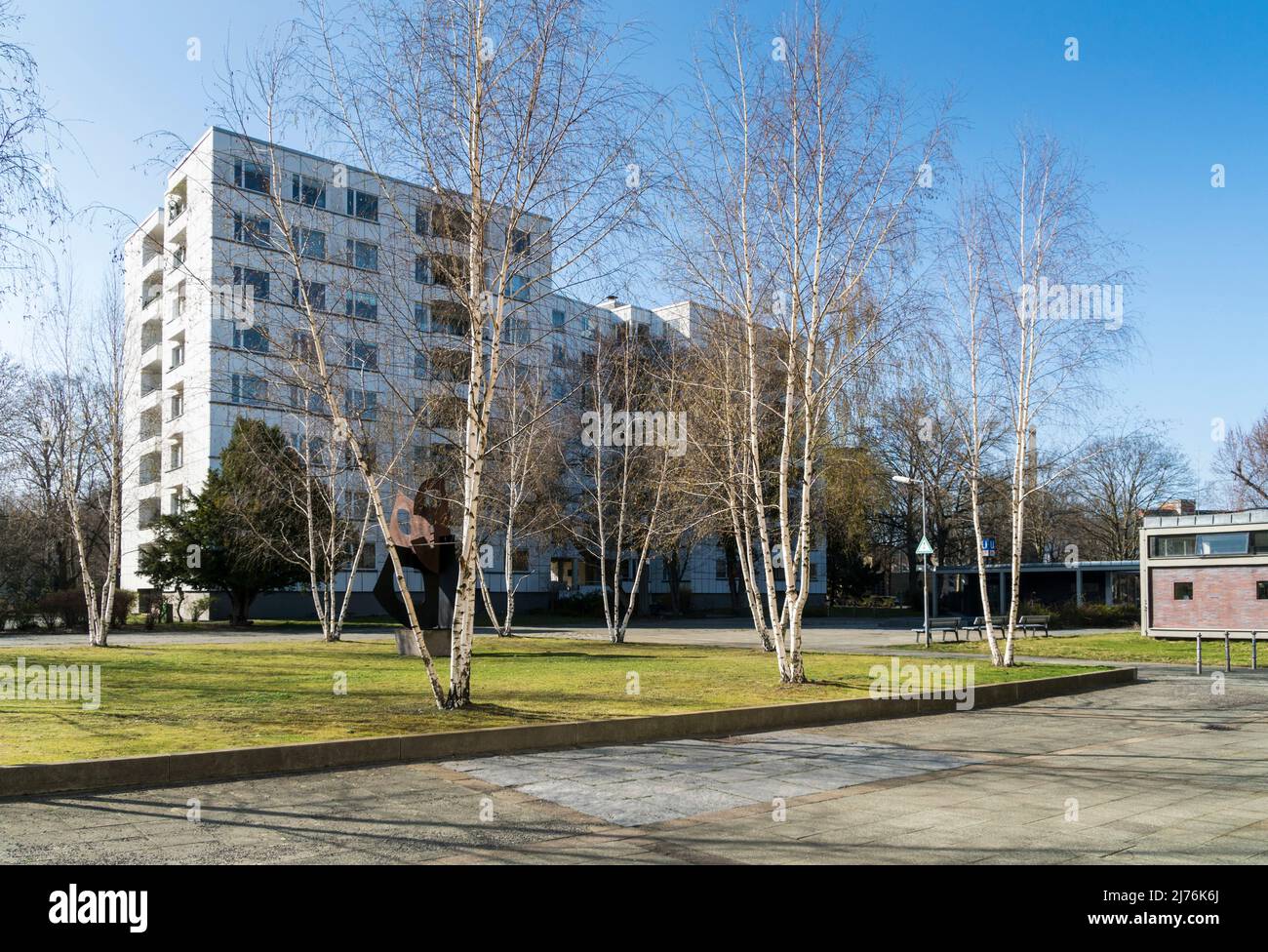 Berlino, Hansaviertel, International Building Exhibition, Alvar Aalto House Foto Stock
