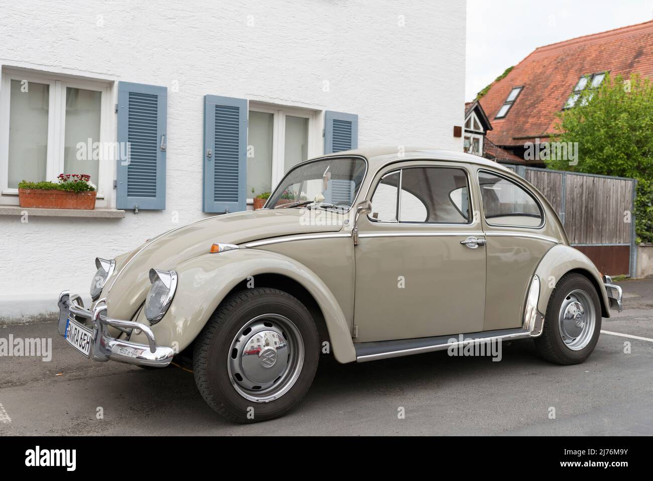 VW Beetle 1300, anno di produzione ca 1965, capacità 1, 3 litri, 44 cv Foto Stock