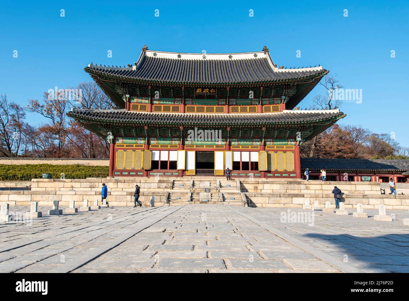 Area del Palazzo reale Changdeokgung a Seoul, Corea del Sud Foto Stock