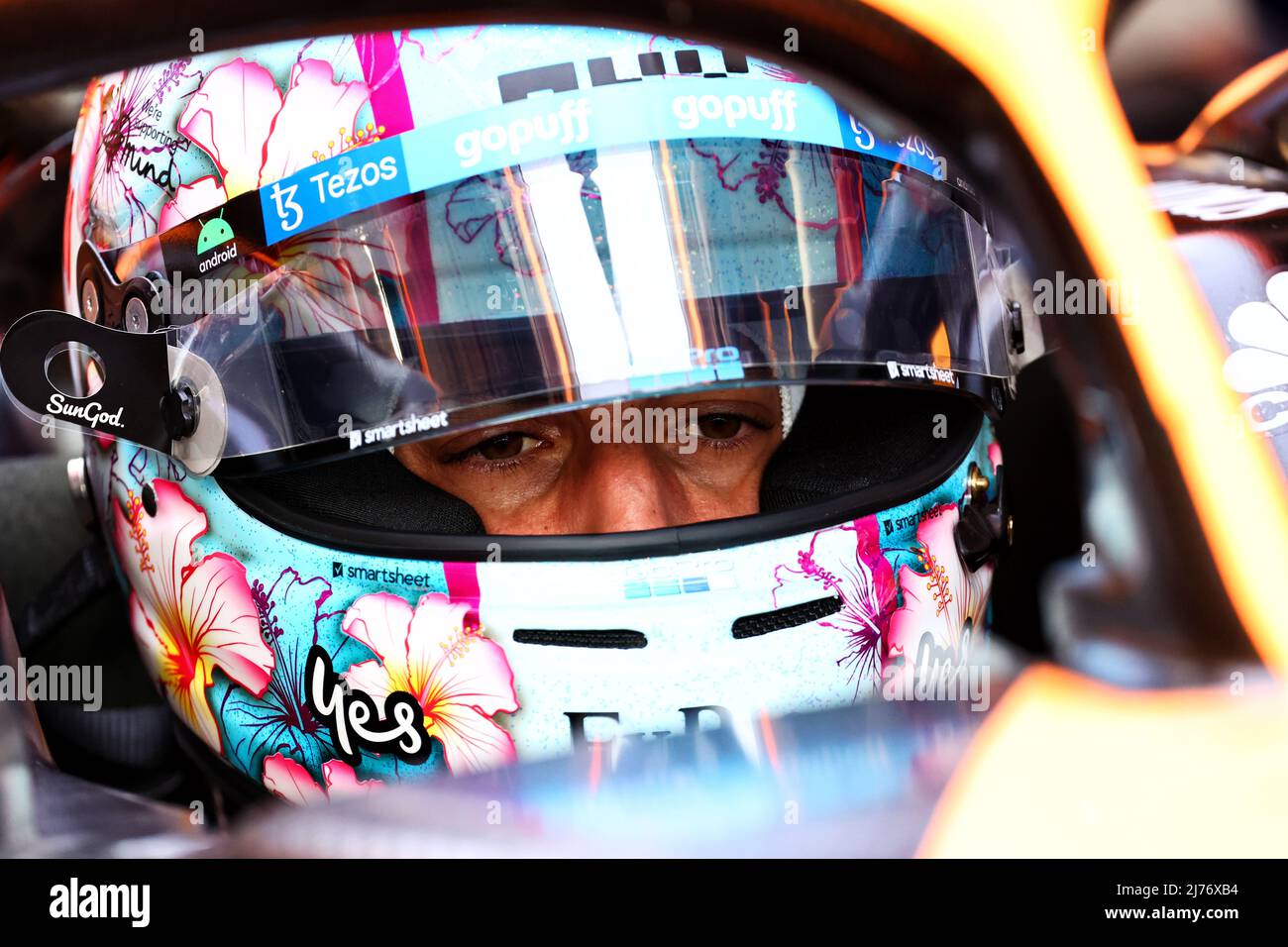 Daniel Ricciardo (AUS) McLaren MCL36. 06.05.2022. Formula 1 World Championship, Rd 5, Miami Grand Prix, Miami, Florida, USA, giorno di pratica. Il credito fotografico dovrebbe essere: XPB/Press Association Images. Foto Stock