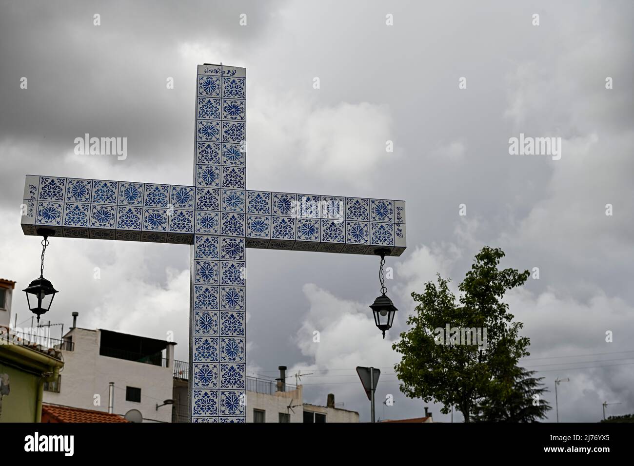 Cruz de Mayo - la Fiesta de las Cruces è una festa che si celebra il 3 maggio Foto Stock