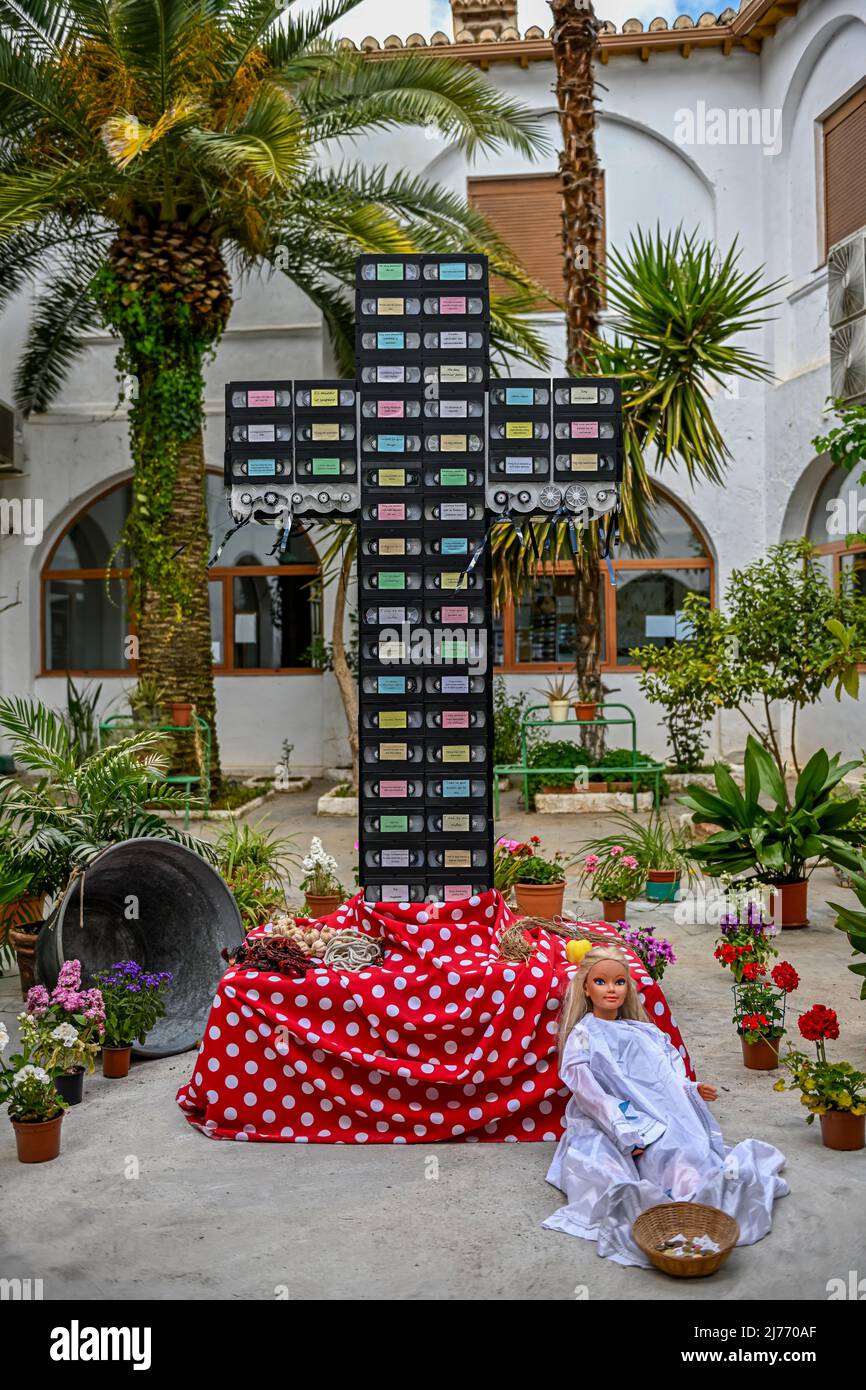 Cruz de Mayo - la Fiesta de las Cruces è una festa che si celebra il 3 maggio Foto Stock