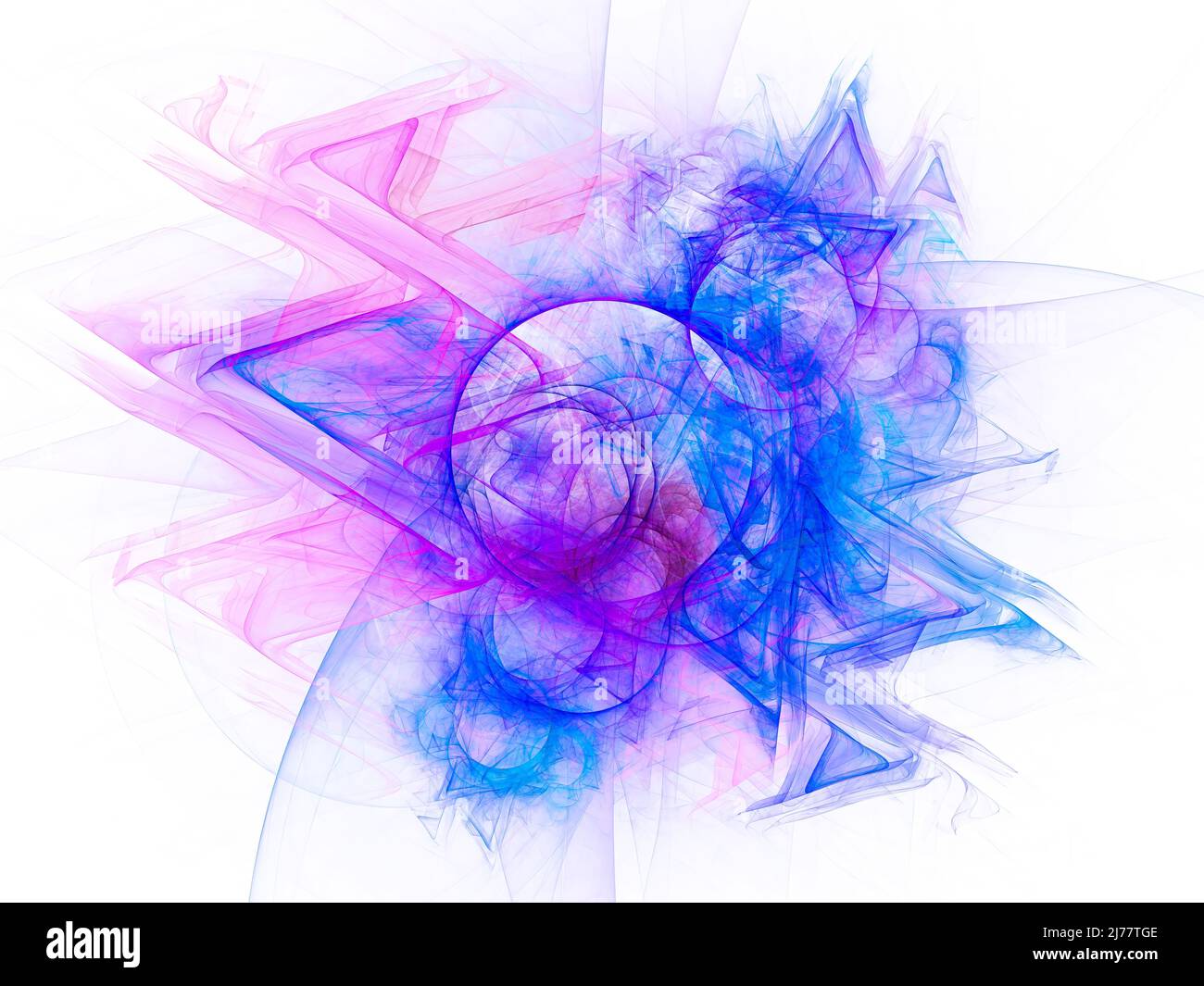 Sfondo frattale astratto con motivo geometrico colorato, design di arte digitale che mostra una struttura complessa e forme energetiche brillanti Foto Stock