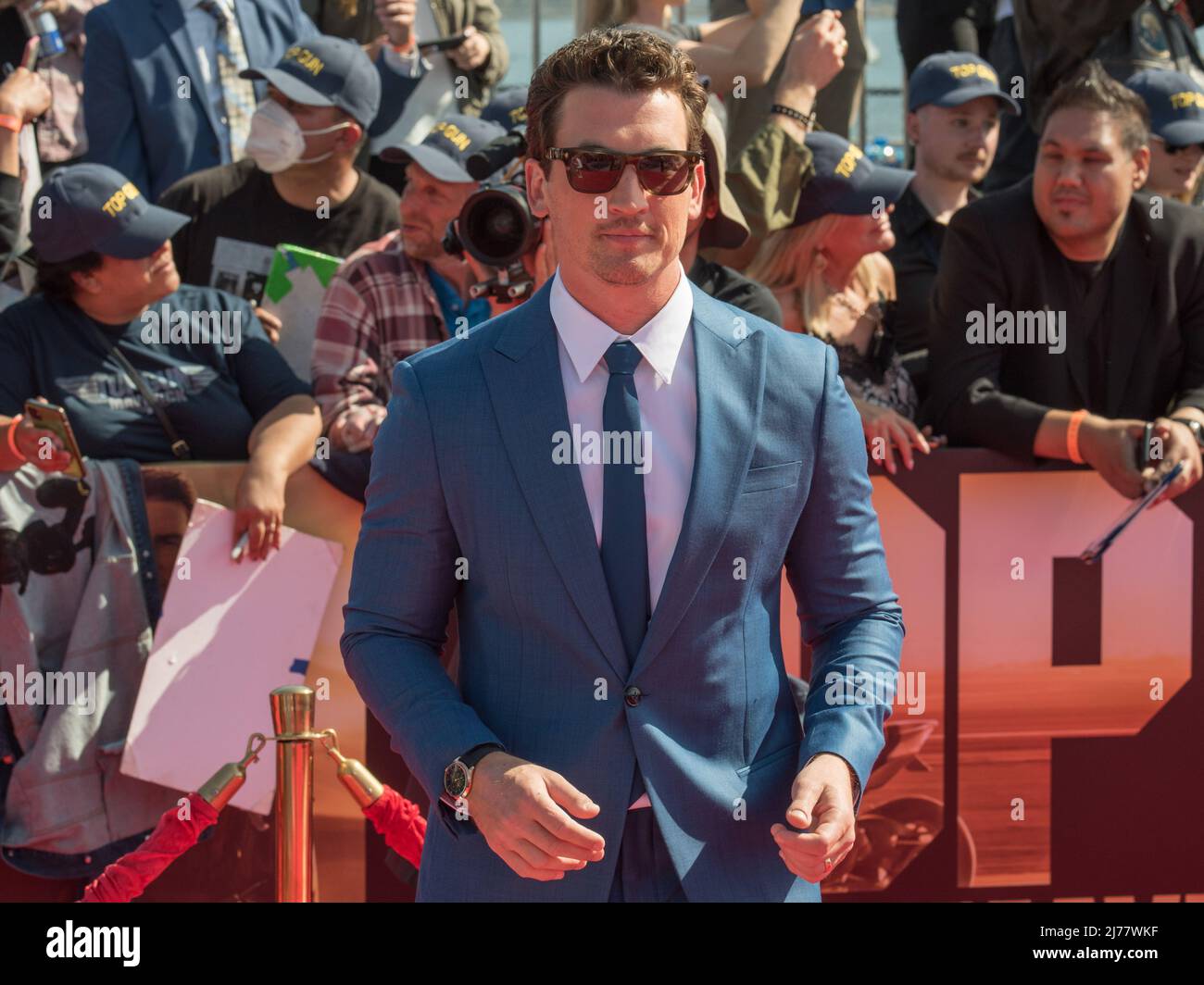 4 maggio 2022 - San Diego, California - Miles Teller. La prima mondiale di Top Gun: Maverick! Foto Stock