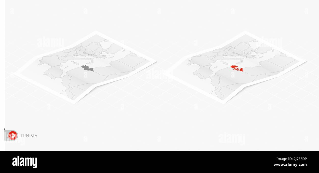 la bandiera della tunisia - 5 Tunisia country map Immagini Vettoriali Stock - Pagina 2 - Alamy