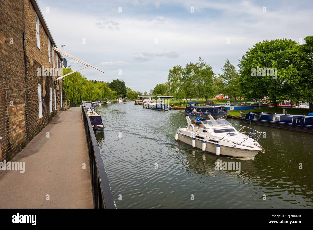 Fiume Great Ouse, Ely Foto Stock