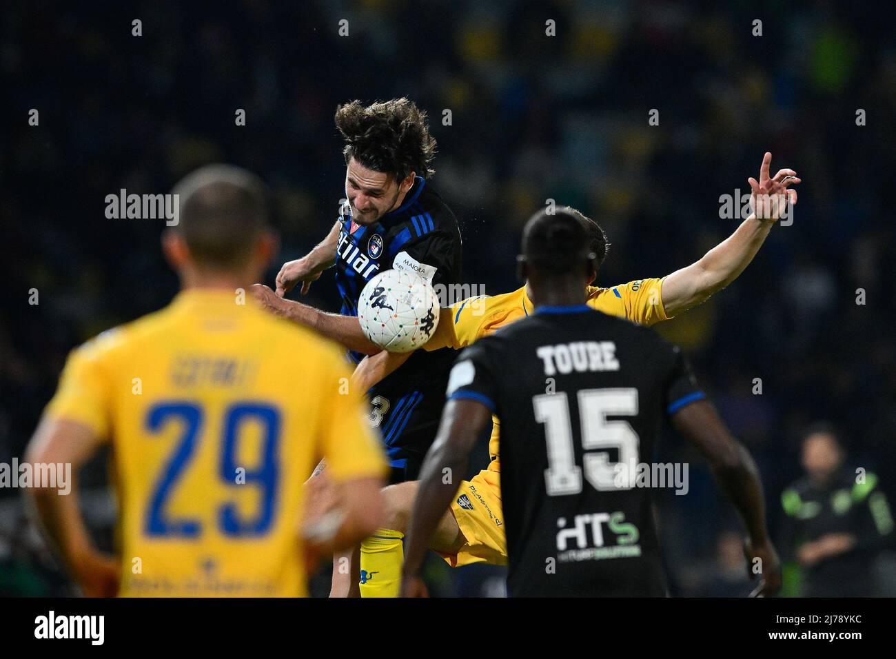 Maxime Leverbe di Pisa SC durante la partita di calcio allo Stadio Benito Stirpe, Frosinone / Pisa il 6 maggio 2022 a Frosinone, Italia. (Foto di AllShotLive/Sipa USA) Foto Stock