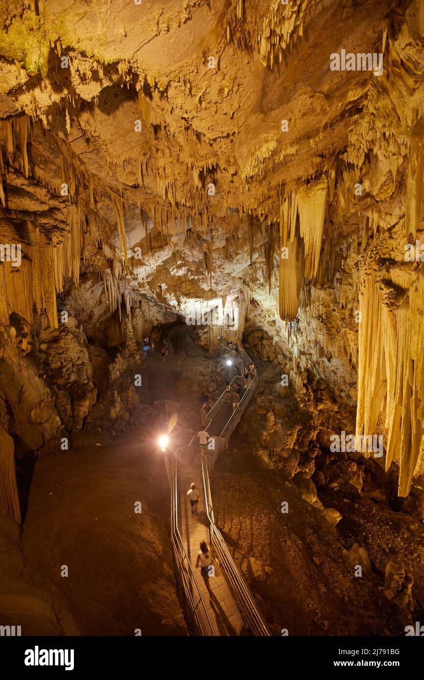 Le grotte di Antiparos, Isole Cicladi, Grecia Foto Stock