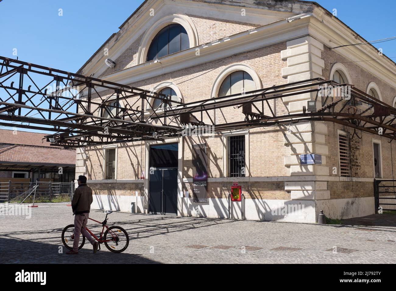 Il vecchio macello o Abattoir Mattatoio Testaccio Roma Italia Foto Stock