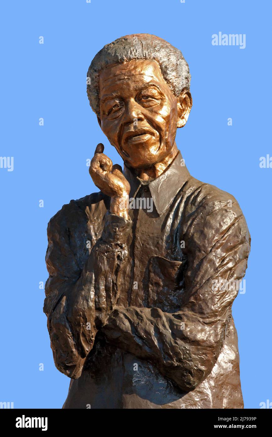 Statua di Nelson Mandela, Soweto Foto Stock