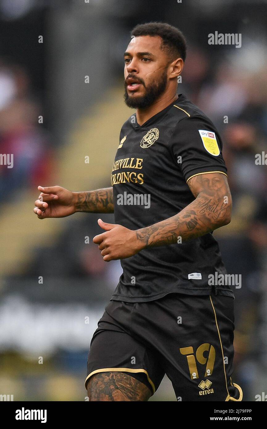 Andre Gray #19 di Queens Park Rangers durante la partita a Swansea, Regno Unito il 5/7/2022. (Foto di Mike Jones/News Images/Sipa USA) Foto Stock