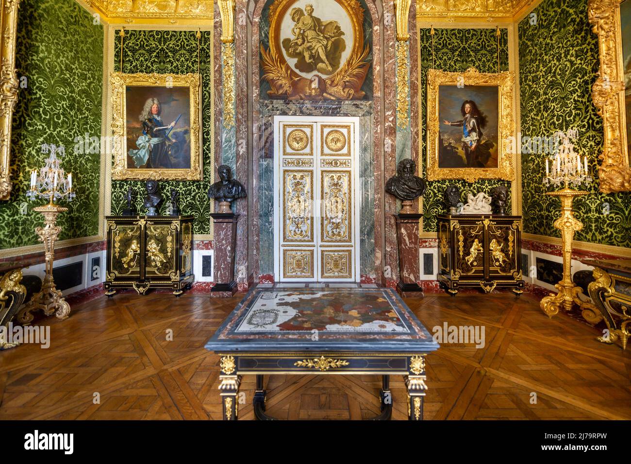 Il Palazzo di Versailles e interno Foto Stock