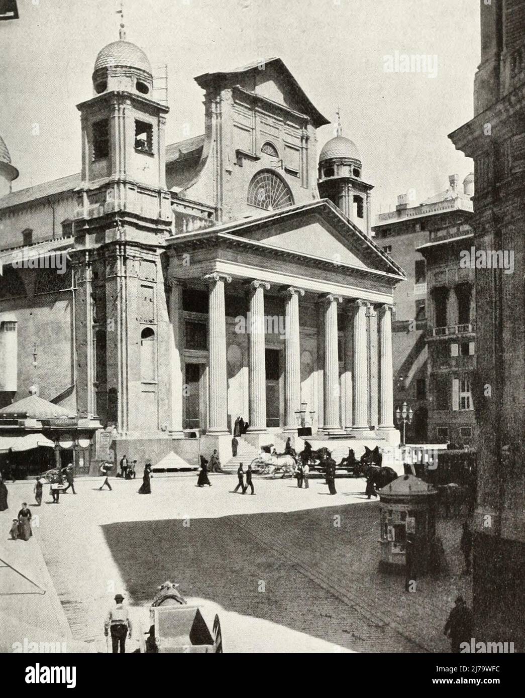 Chiesa dell'Annunziata, Genova, Italia, circa 1900 Foto Stock