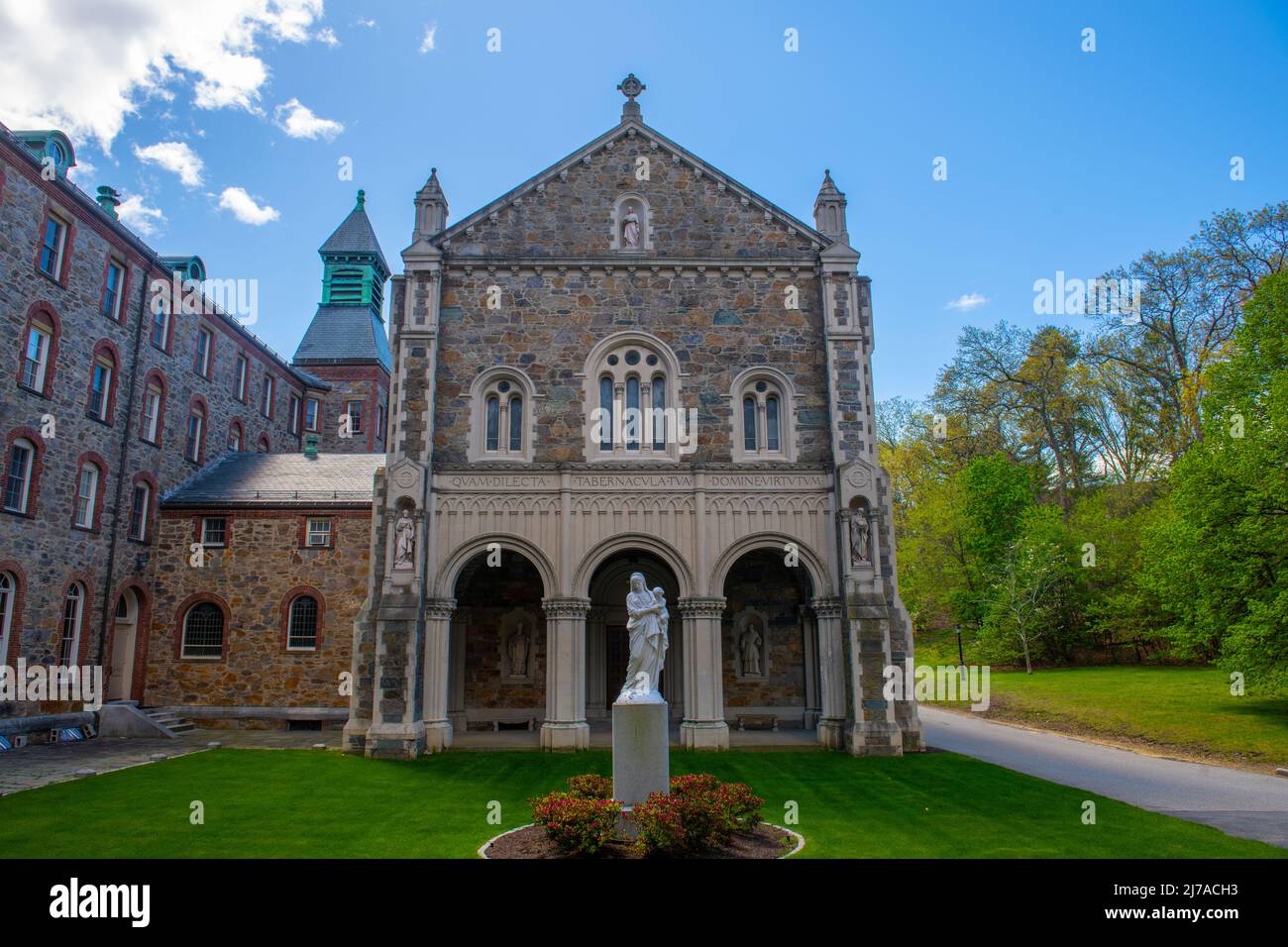 Saint John's Seminary at 127 Lake Street in Brighton, città di Boston, Massachusetts ma, USA. Foto Stock