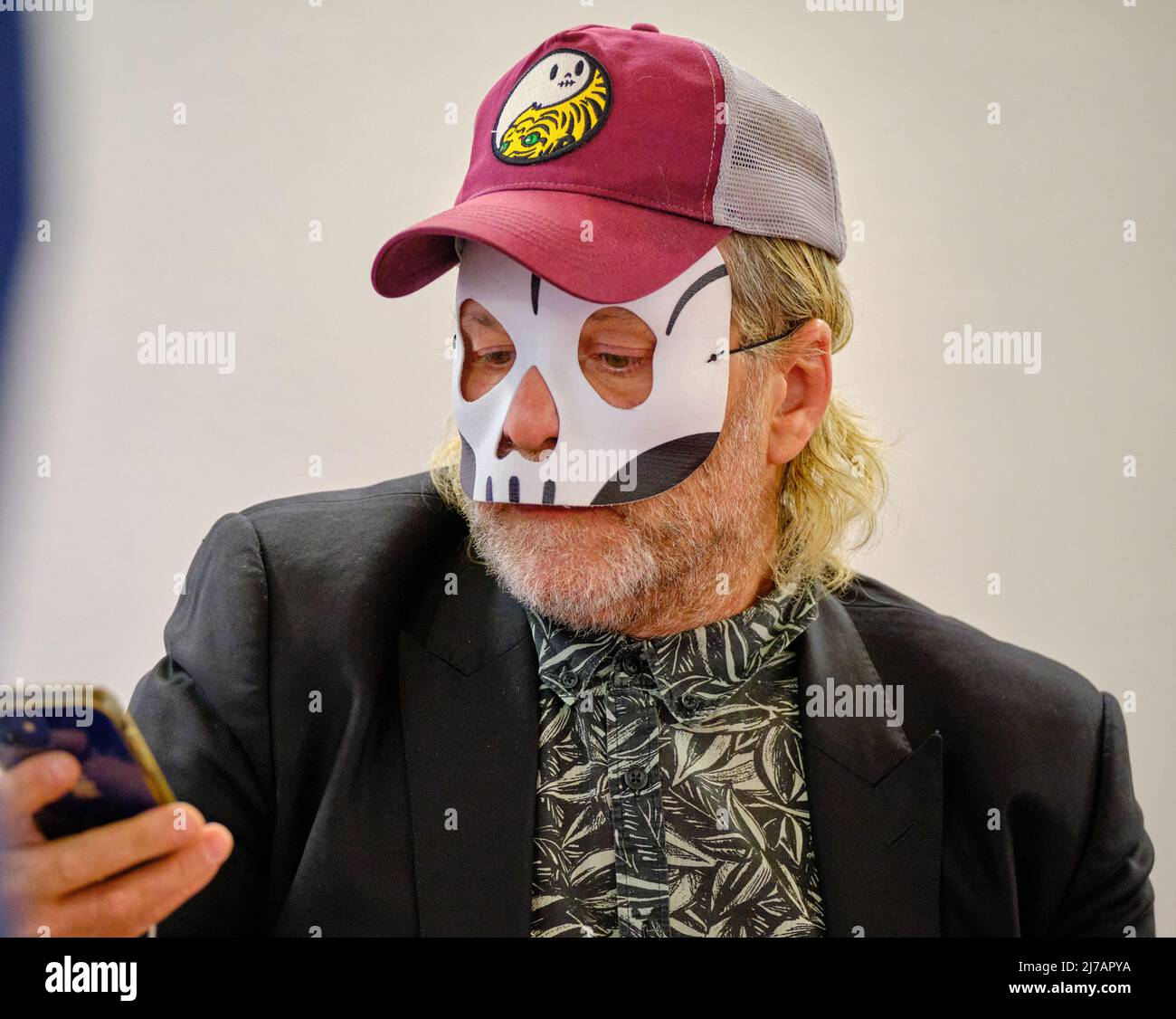 Modena, Italia. 07th maggio 2022. Modena, Italia. 07th maggio 2022. Discorso su Pier Paolo Pasolini di Davide Toffolo e Gian Mario Villa, Modena 7 maggio 2022. Credit: Fadege/Alamy Live News Credit: Fadege/Alamy Live News Foto Stock