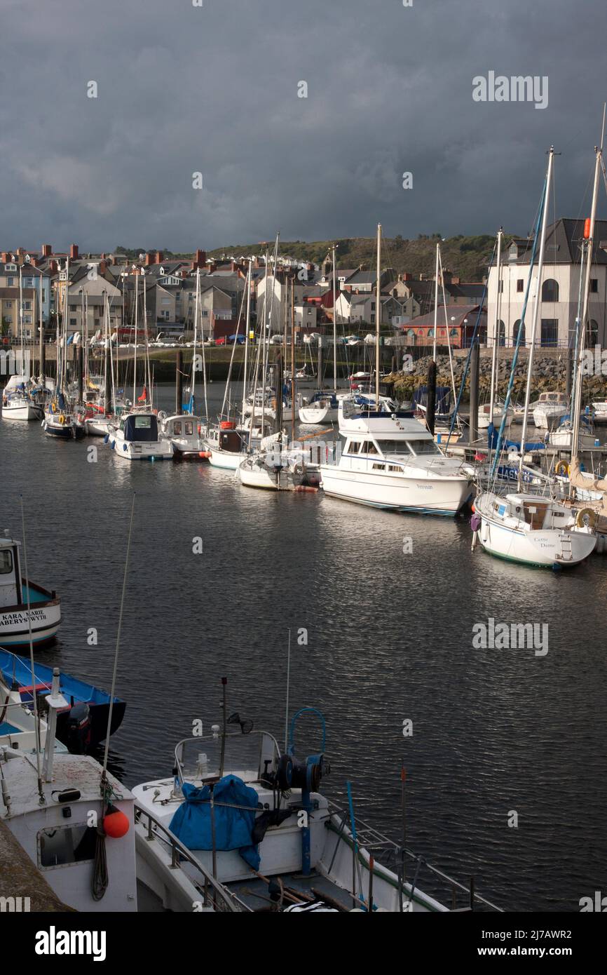Porto di Aberystwyth, Ceredigion, Galles Foto Stock