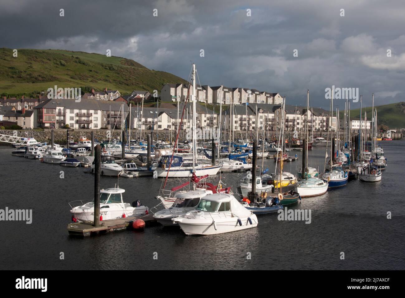 Porto di Aberystwyth, Ceredigion, Galles Foto Stock