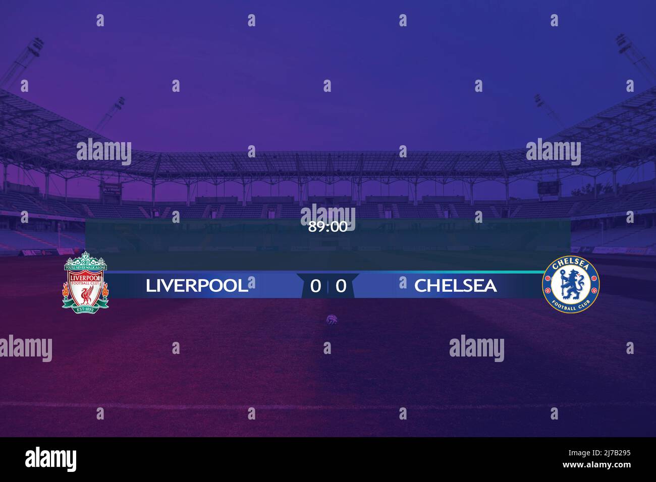 football stadio di calcio, faretto e sfondo segnapunti con grafica vettoriale di luce glitterata Illustrazione Vettoriale