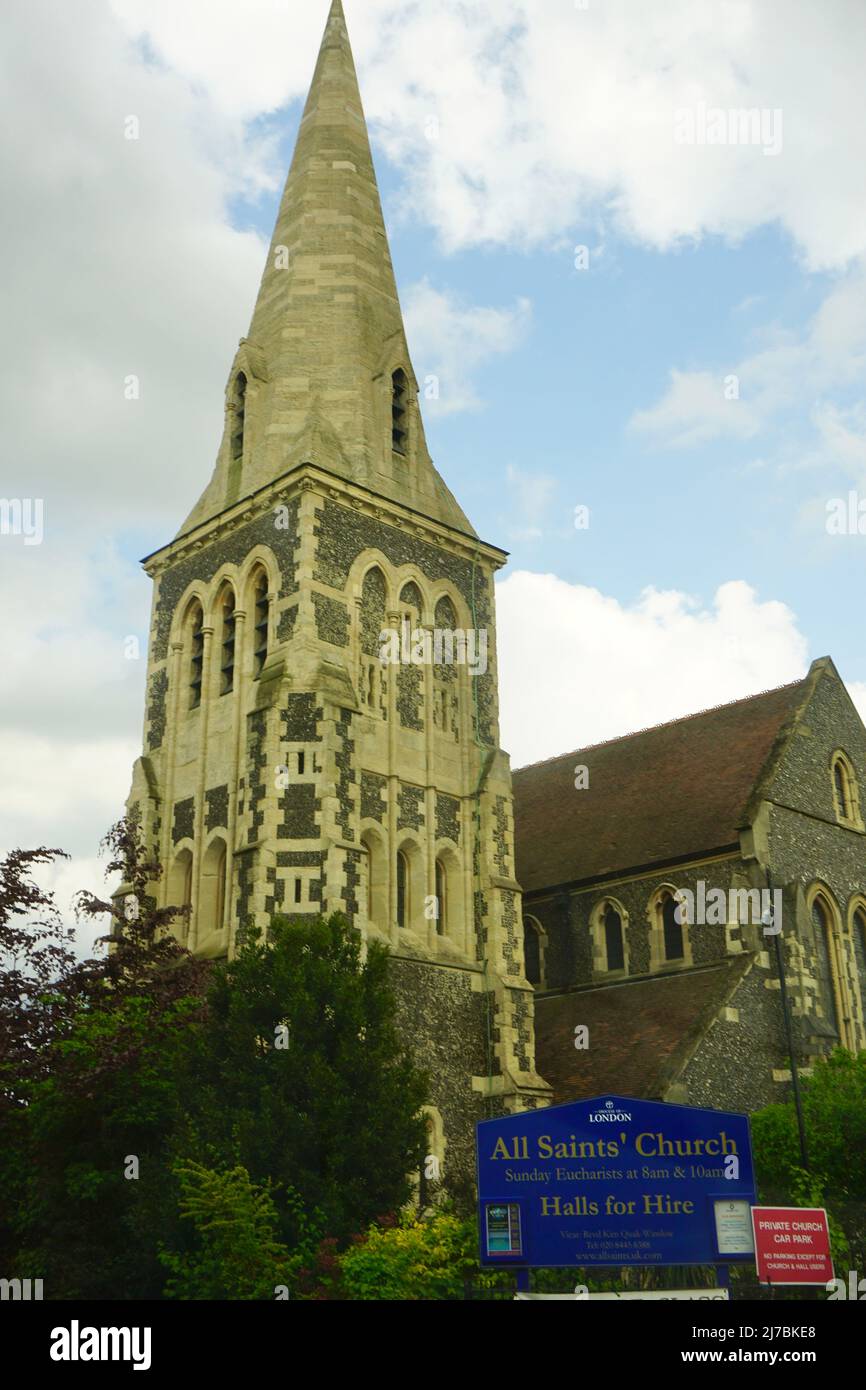 Chiesa di tutti i Santi, Londra, Regno Unito Foto Stock