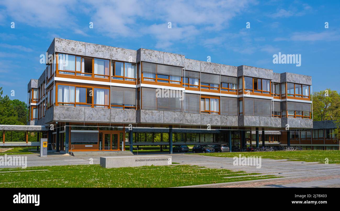 Corte costituzionale federale (Bundesverfassungsgericht) a Karlsruhe. Germania, Baden Württemberg, Europa Foto Stock