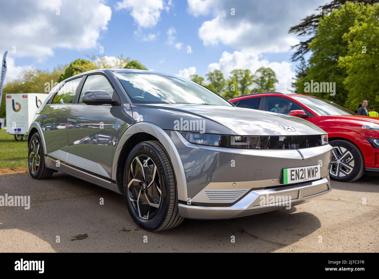 Hyundai All Electric Ioniq 5 in mostra all'evento EV Live tenutosi al Blenheim Palace il 7th maggio 2022 Foto Stock