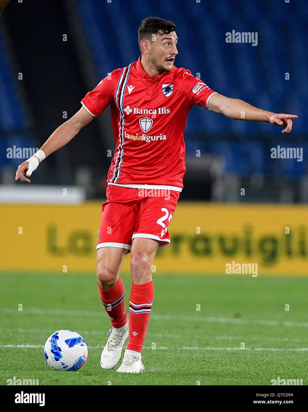 7th maggio 2022; Stadio Olimpico, Roma, Italia; Serie A League football , SS Lazio contro Sampdoria; Alex Ferrari della UC Sampdoria Foto Stock