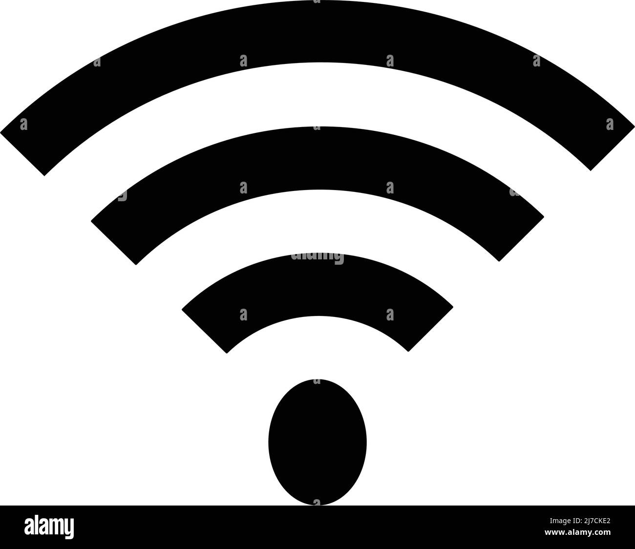 Icona Wi-Fi. Icona di silhouette del telefono. Vettore modificabile. Illustrazione Vettoriale