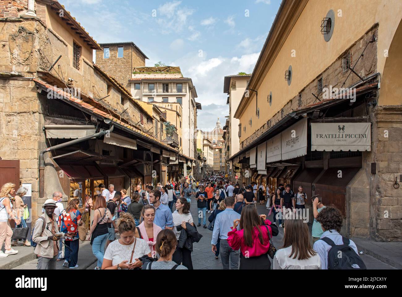 Ponte Vecchio, Firenze, Toscana, Italia Foto Stock