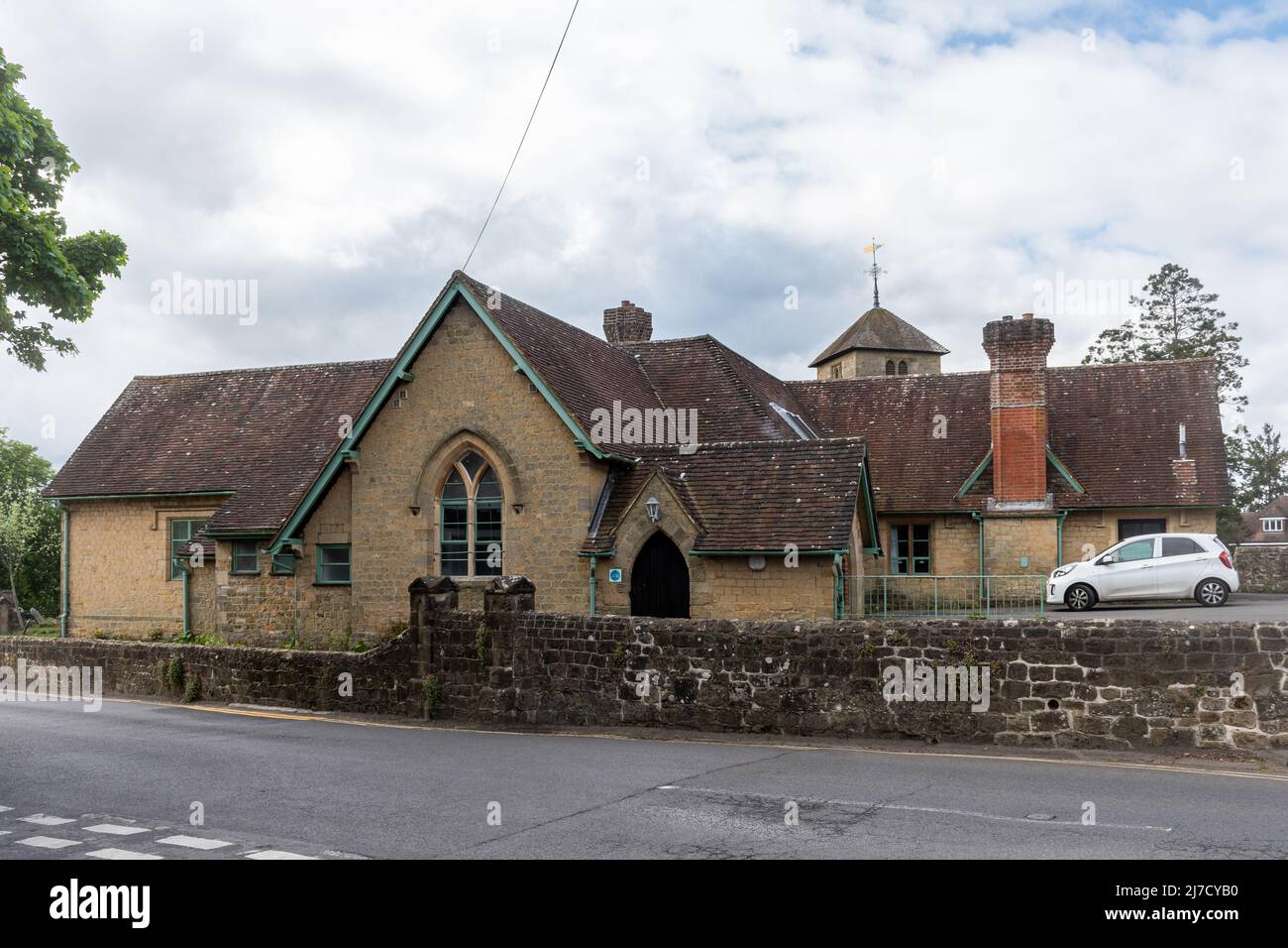 St Bartholomew's Church of England Primary School, Haslemere, Surrey, Inghilterra, Regno Unito, Un edificio classificato di grado II Foto Stock